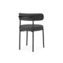 Стул на металлокаркасе Rudi dark gray / black