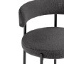 Стул на металлокаркасе Rudi dark gray / black