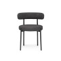 Стул на металлокаркасе Rudi dark gray / black