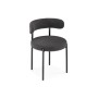 Стул на металлокаркасе Rudi dark gray / black