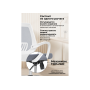 Компьютерное кресло Ergoplus light gray / white