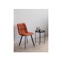 Стул на металлокаркасе Чилли терракотовый / черный