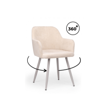 Стул на металлокаркасе Инфини 360 латте (ocean 003) / серый