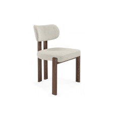 Стул на металлокаркасе Bandi бежевый / орех