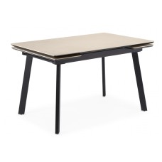 Керамический стол Норман 140(200)х80 carmen light grey / черный