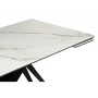Керамический стол Блэкберн 160(220)х89 белый gilt white / черный