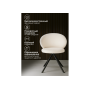 Стул на металлокаркасе Solomon крутящийся white / black