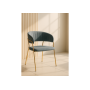Стул на металлокаркасе Kamelia gold / gray