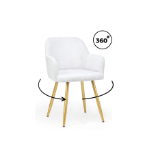 Стул на металлокаркасе Инфини 360 светло-серый (ocean 021) / золотой