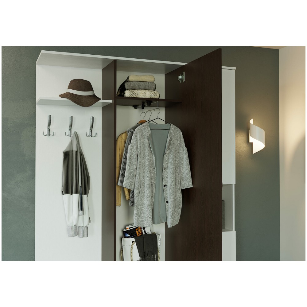 Прихожая Бертра венге / белый Прихожая Бертра венге / белый