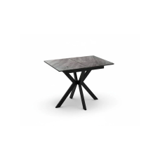 Керамический стол Гардинг 100(130)x70 серый  / черный