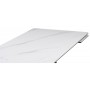 Керамический стол Памелла 140(200)х80 белый мрамор alpin white / черный