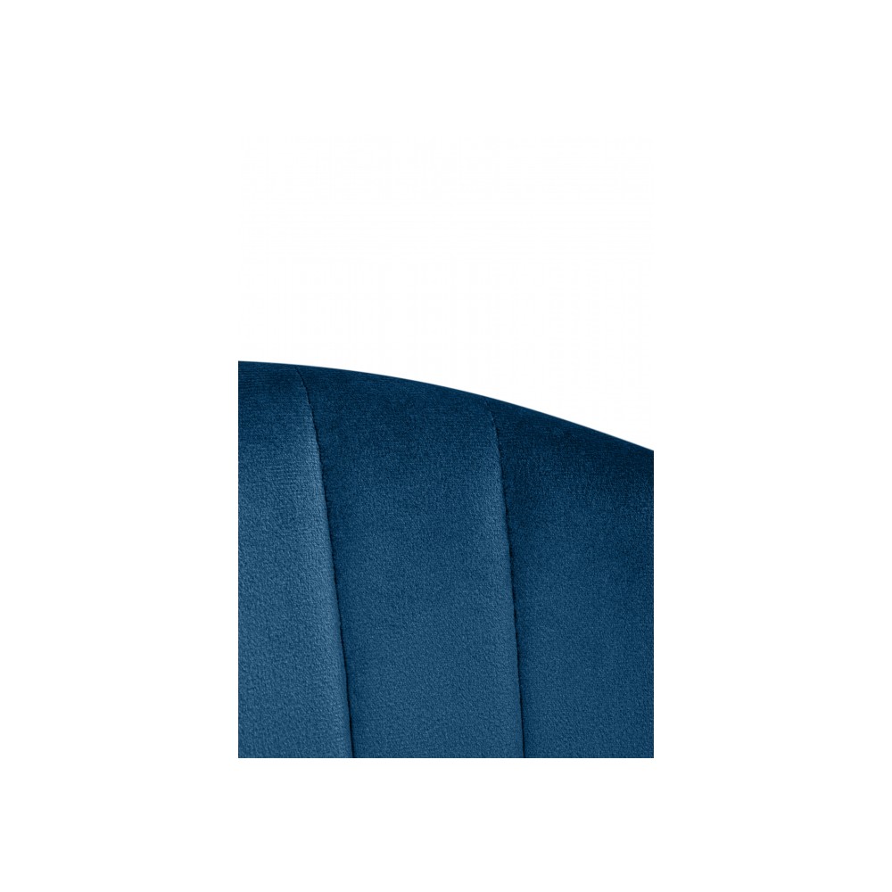 Стул на металлокаркасе Лео синий (H-58) / черный