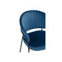 Стул на металлокаркасе Лео синий (H-58) / черный