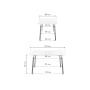 Стол деревянный Table 120 white / wood