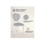 Стул деревянный Вакимо ткань tenerife silver / белый