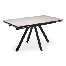 Керамический стол Вилли 140(200)х80 carmen light grey / черный