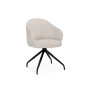 Стул на металлокаркасе Bekar крутящийся бежевый / черный