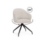 Стул на металлокаркасе Bekar крутящийся бежевый / черный
