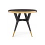 Стол деревянный Selina 80х72 black / gold