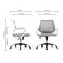 Компьютерное кресло Ergoplus light gray / white