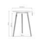 Стол деревянный Lorini 60 white / wood