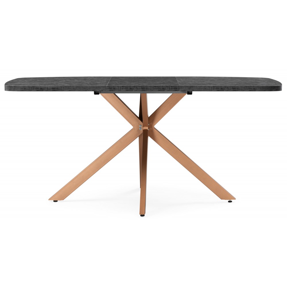 Стол деревянный Кортез 32 116(160)x77 раздвижной малави / медь