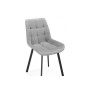 Стул на металлокаркасе Челси П светло-серый (zd 960) / черный np