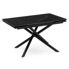 Керамический стол Мэриан 120(180)х80 shakespeare black / черный