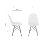 Стул деревянный Kvadro 1 black / wood