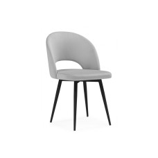 Стул на металлокаркасе Курбис светло-серый (zd 960) / черный