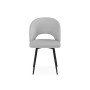 Стул на металлокаркасе Курбис светло-серый (zd 960) / черный