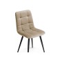 Стул на металлокаркасе Чилли К бежевый velutto 05 / черный