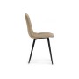 Стул на металлокаркасе Чилли К бежевый velutto 05 / черный