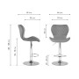 Барный стул Porch chrome / gray