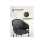 Стул на металлокаркасе Kortni dark grey / black