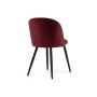 Стул на металлокаркасе Gabi 1 wine red / black