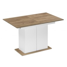 Стол деревянный Carla белый / крафт золотой