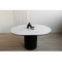 Керамический стол Лорен 100(140) snow white / черный