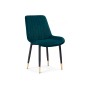 Стул на металлокаркасе Seda-1 green / gold / black