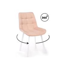 Стул на металлокаркасе Челси 360 П бежевый (zd 210) / белый np
