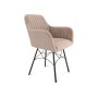 Стул на металлокаркасе SHT-ST38-1/S107 латте / черный муар