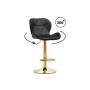 Барный стул Trio black / gold