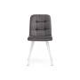 Стул на металлокаркасе Bruk dark gray / white