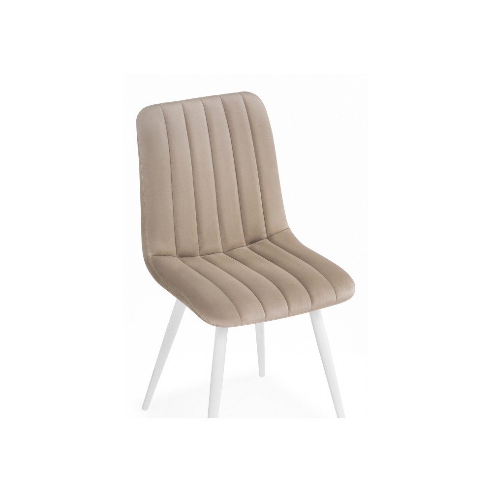 Стул на металлокаркасе Дани бежевый (zd 210) / белый np