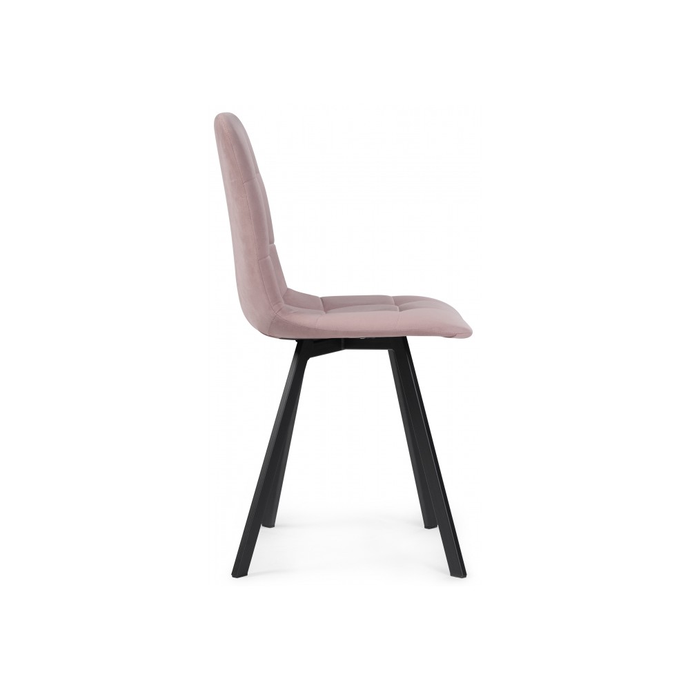 Стул на металлокаркасе Чилли розовый / черный Стул на металлокаркасе Чилли розовый / черный