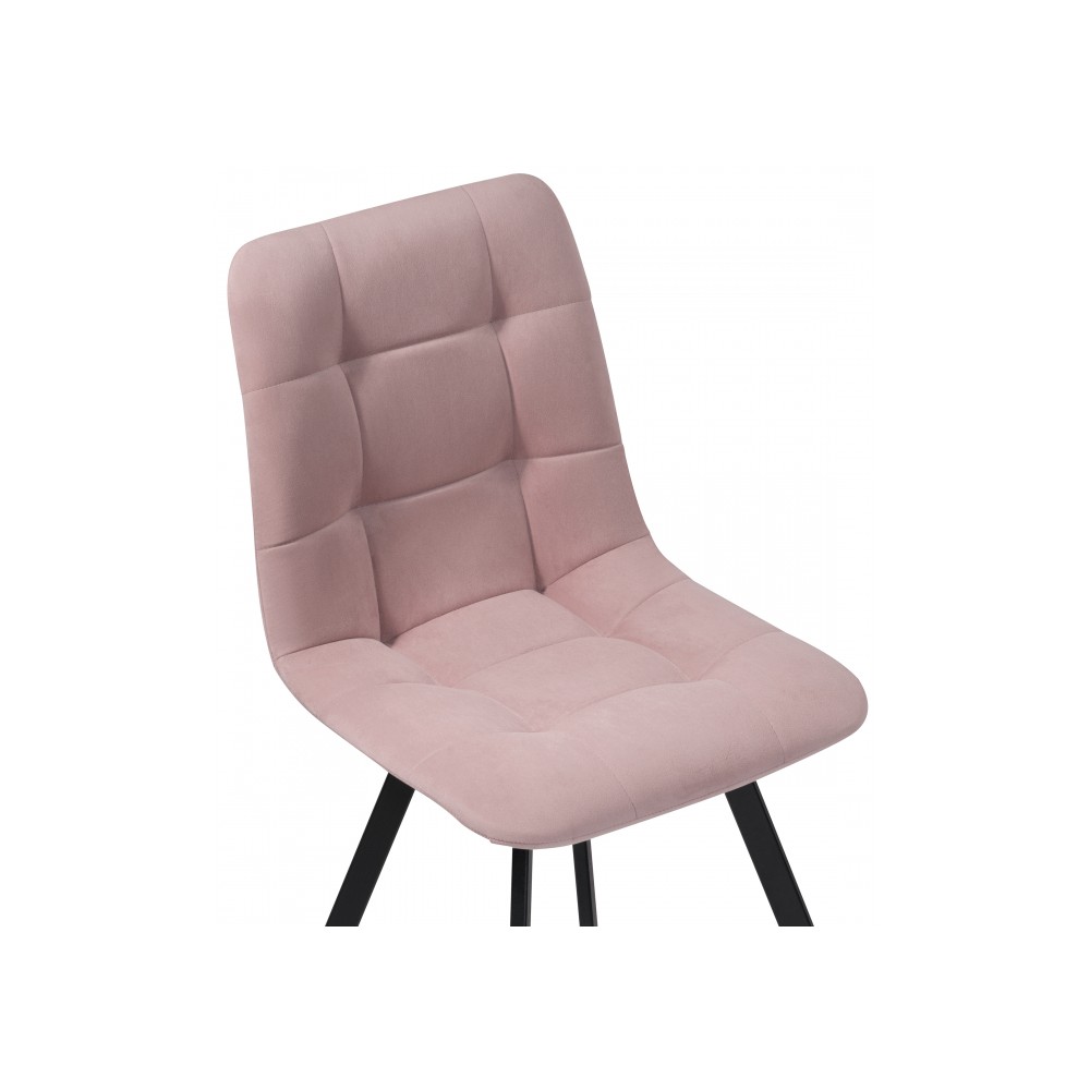 Стул на металлокаркасе Чилли розовый / черный Стул на металлокаркасе Чилли розовый / черный