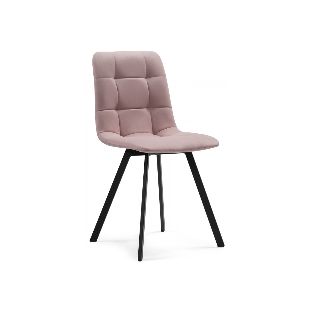 Стул на металлокаркасе Чилли розовый / черный Стул на металлокаркасе Чилли розовый / черный