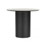 Керамический стол Гравент 90 carmen light grey / черный