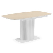 Керамический стол Фестер 140(180)х80 okara light yellow / белый